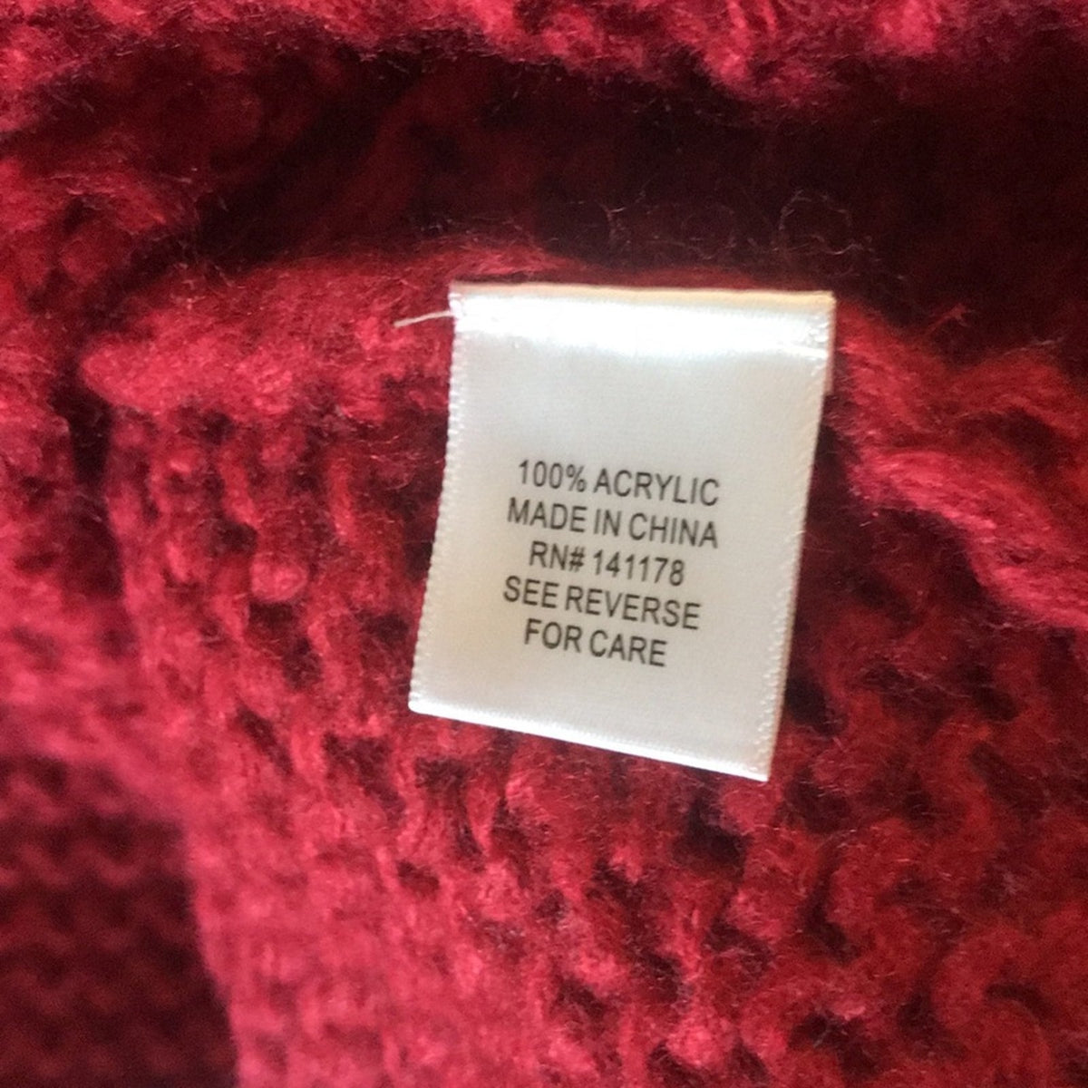 Kirious NEW Red Texture Open Front Cardigan XLarge