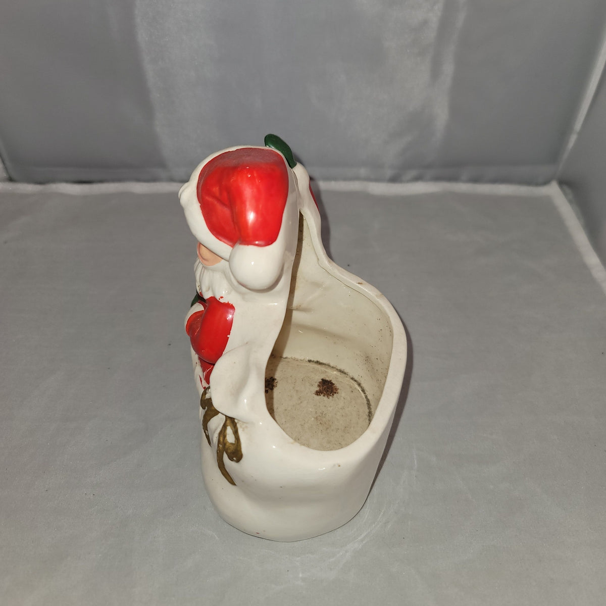 Vintage Ardco Ceramic Santa Claus Planter Approx. 6" tall