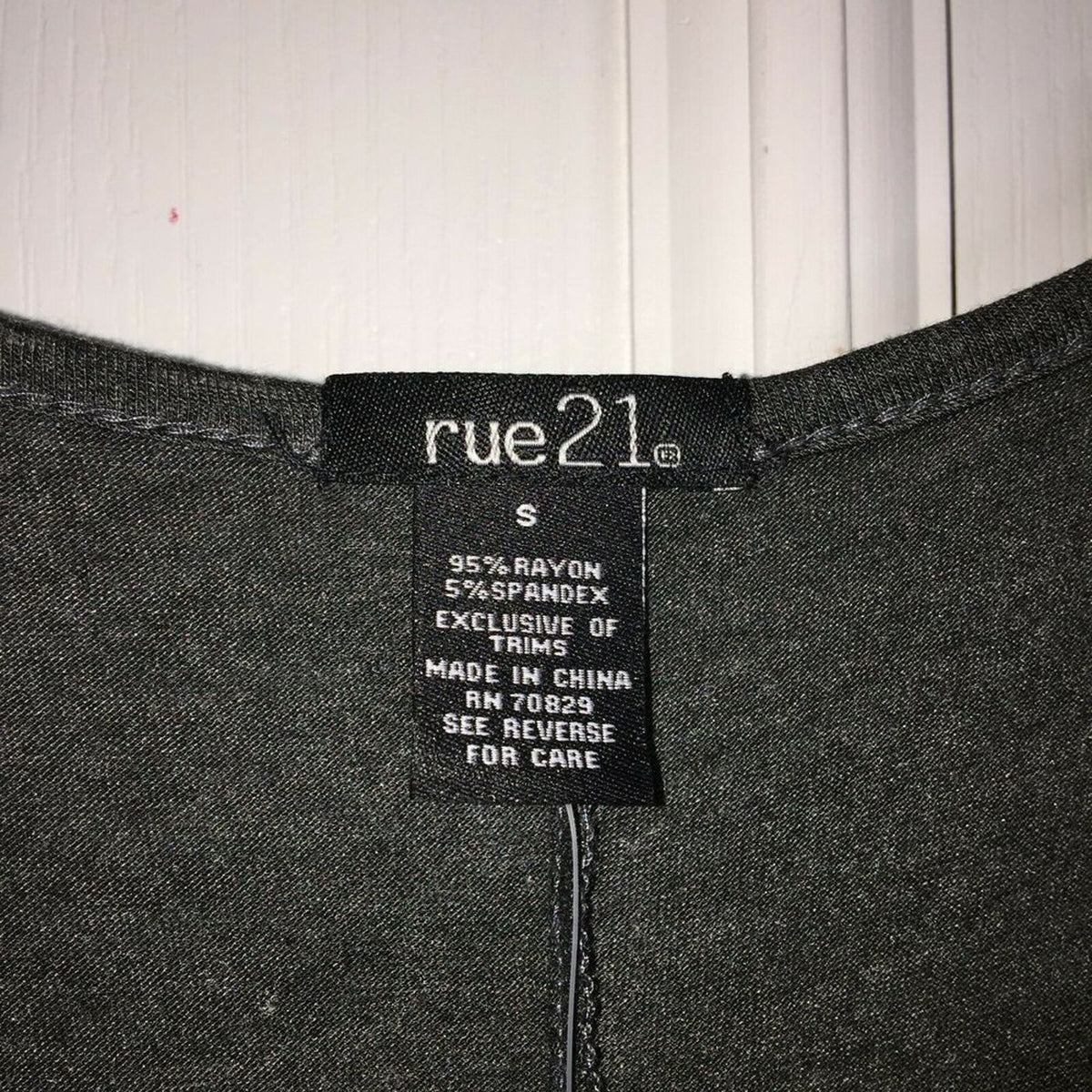 Rue 21 NEW Skater Swing Style Dress Long Sleeve Heather Grey Junior Small LIGHT