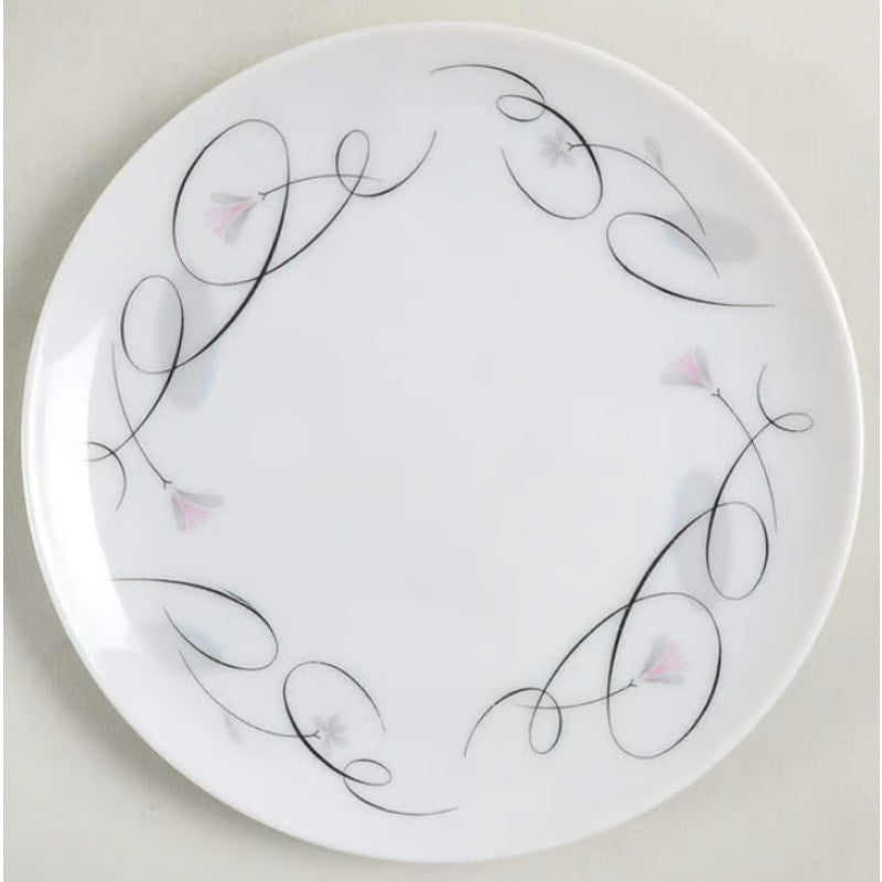 Sango Patrician Floral Abstract Bread Butter Plate Replace LOT 6 pink black gray