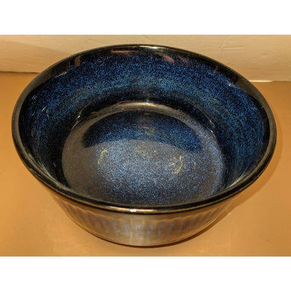 Otagiri Mercantile Company Dark Blue Glaze Ceramic Planter Pedestal Base Japan