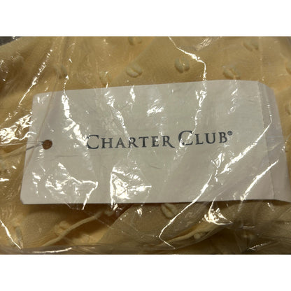 Charter Club Double-Ruffle Textured Pintuck Top Citron Aura Yellow Size XS