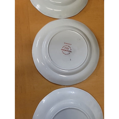 LOT OF3 Wedgwood Kashmar Bread and Butter Plate Red Brown Floral