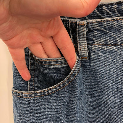 L.L. Bean Mom jeans High Waisted Mom Size 12 Tall Elastic Waist Tapered Leg