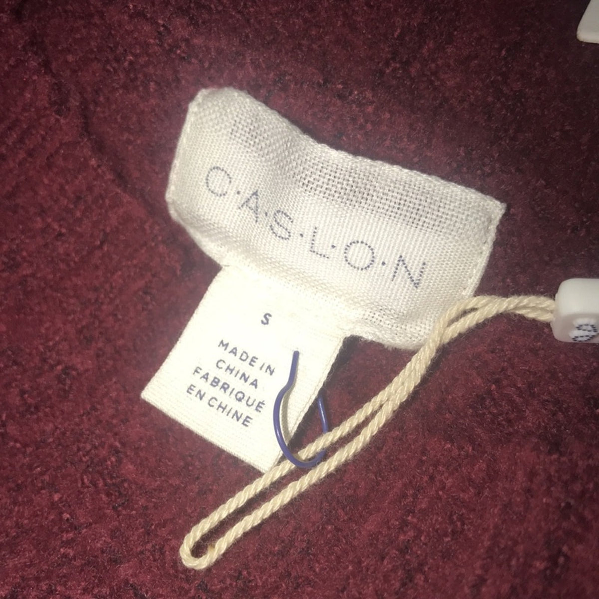 Caslon Red Cordovan Side Snap Tunic Sweater Size Small