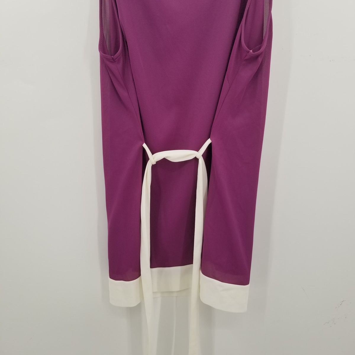 Mary Barron VINtage 3 Piece Pajama Lounge Set Pants Top Robe Purple Cream MEDIUM