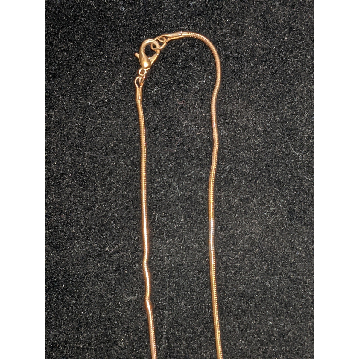 Vintage Golden Plate Oval Pendant Necklace Chain Minimalist