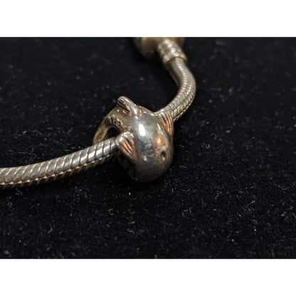 Pandora Moments 925 Sterling Silver ALE Dolphin Ocean Marine Bead Bracelet Charm
