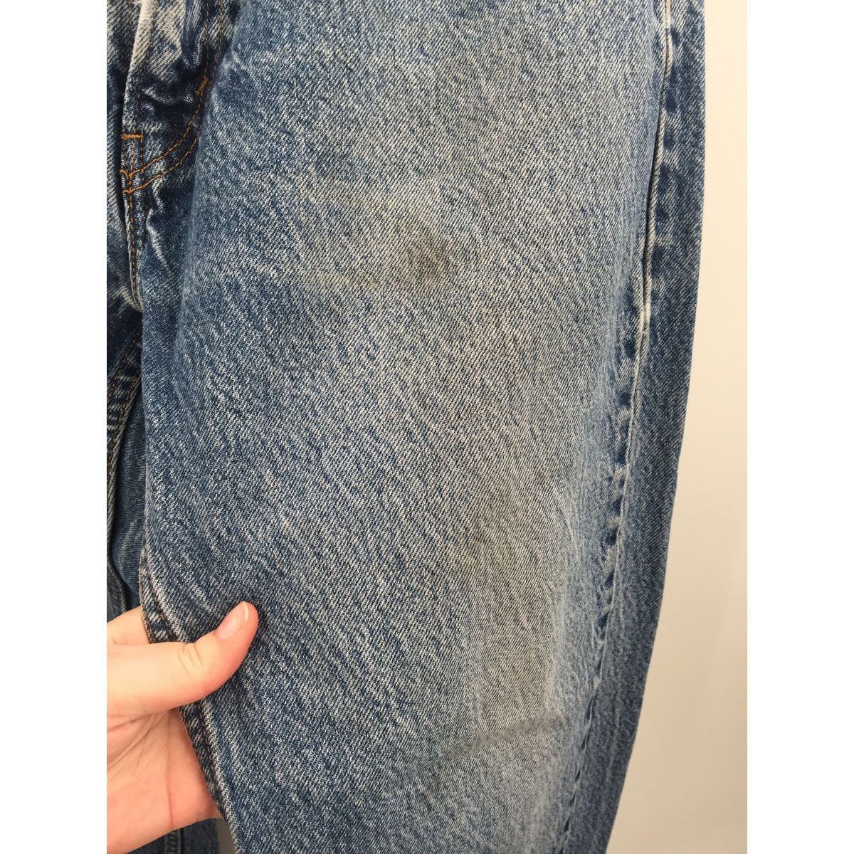Levi's 505 Vintage Straight Fit 36" x 32" Pants Trouser 12" Rise Blue Jean Denim