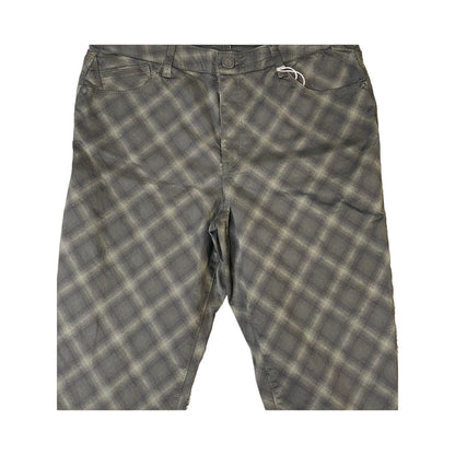 Wit & Wisdom Ab-Solution High Rise Ankle Skimmer Jeans Size 10 Olive Plaid NWT