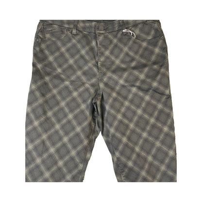 Wit & Wisdom Ab-Solution High Rise Ankle Skimmer Jeans Size 10 Olive Plaid NWT