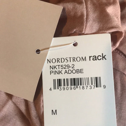 14th & Union Pink Mock Neck Tie Back T-Shirt M
