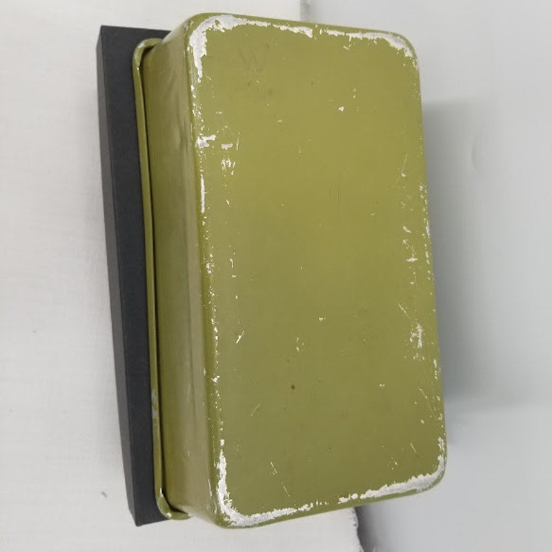 Vintage Avocado Green Aluminum Metal Baking Pan Bread Loaf 1970s Mod