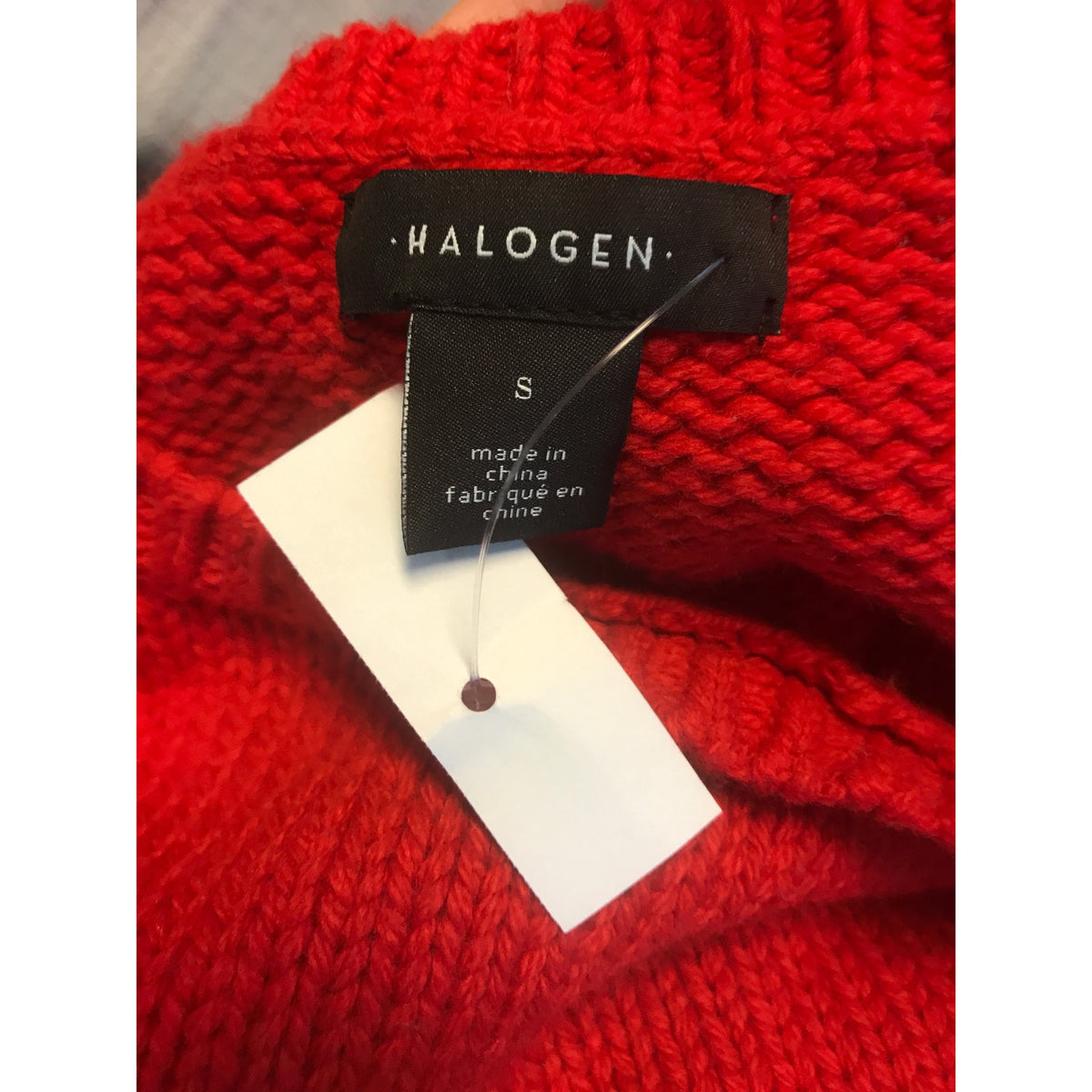 Halogen NWT Red Pullover Sweater Long Sleeve Crew Neck Size Small Long Sleeves