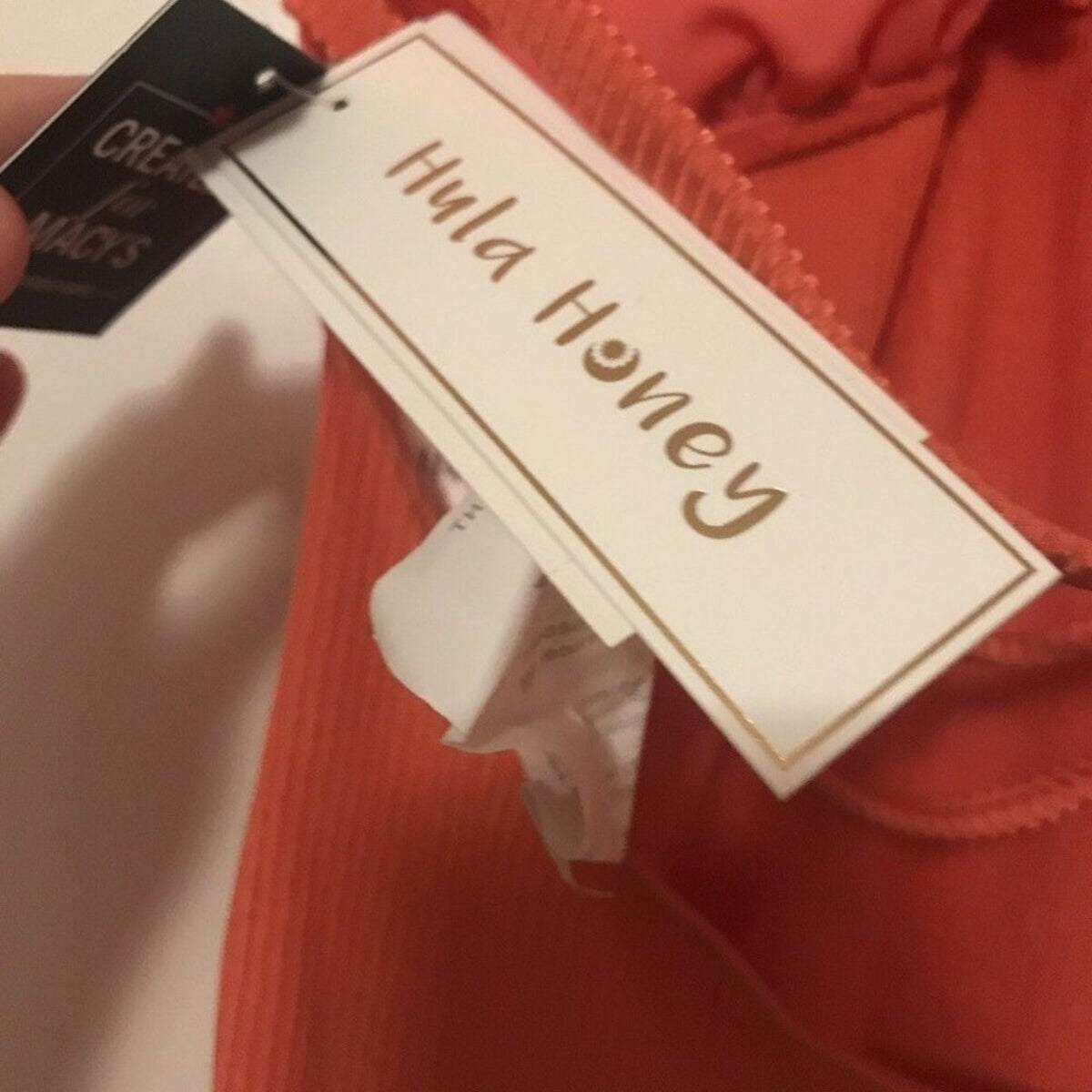 NWT Hula Honey Juniors' Shimmer Rib Halter Tankini Size XSmall