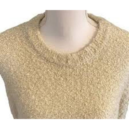 Abound Pullover Boucle Crew Neck Sweater Sz Small in Beige Oatmeal NWT