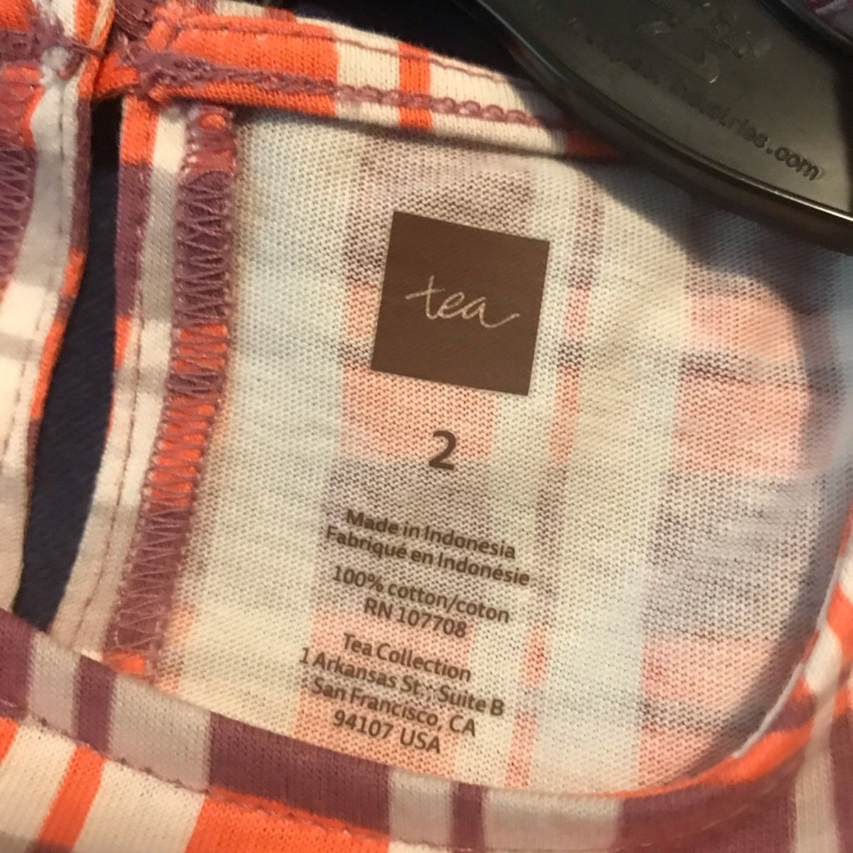 Tea NWT Children’s Floral Plaid Stacked Dress Size 2