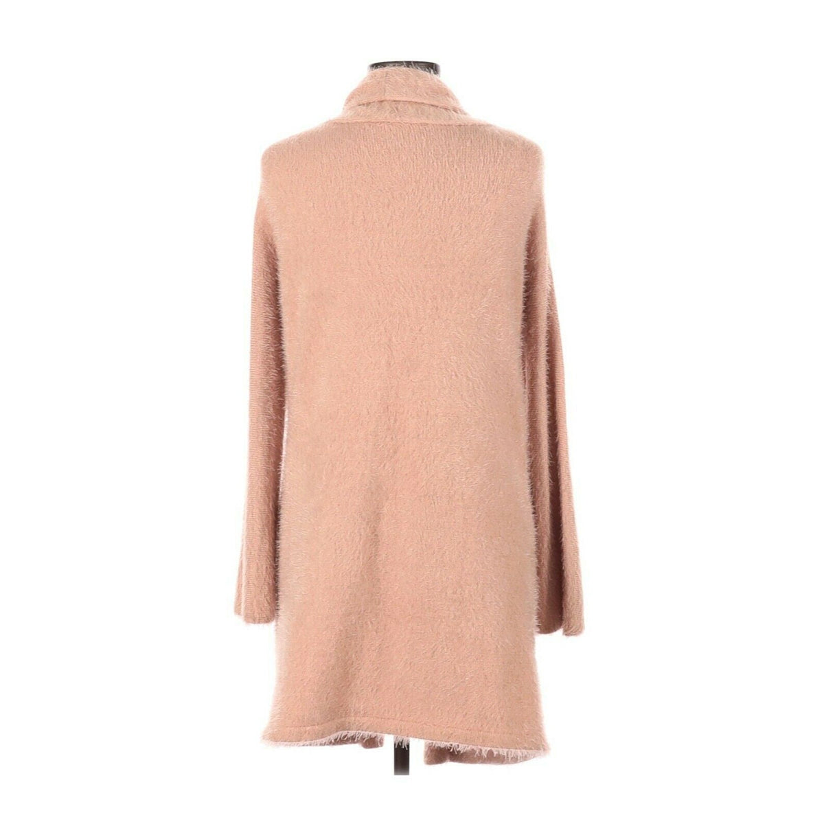 Lush OVERSIZED Cardigan Sweater Long Sleeve fUZZY  COZY Pockets Pink NEW Large