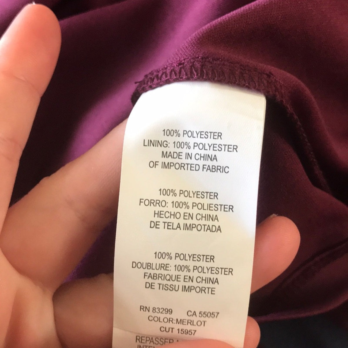 Onyx Nite Burgundy V Neck Full Maxi Dress Size 14 Formal Sleeveless Wedding