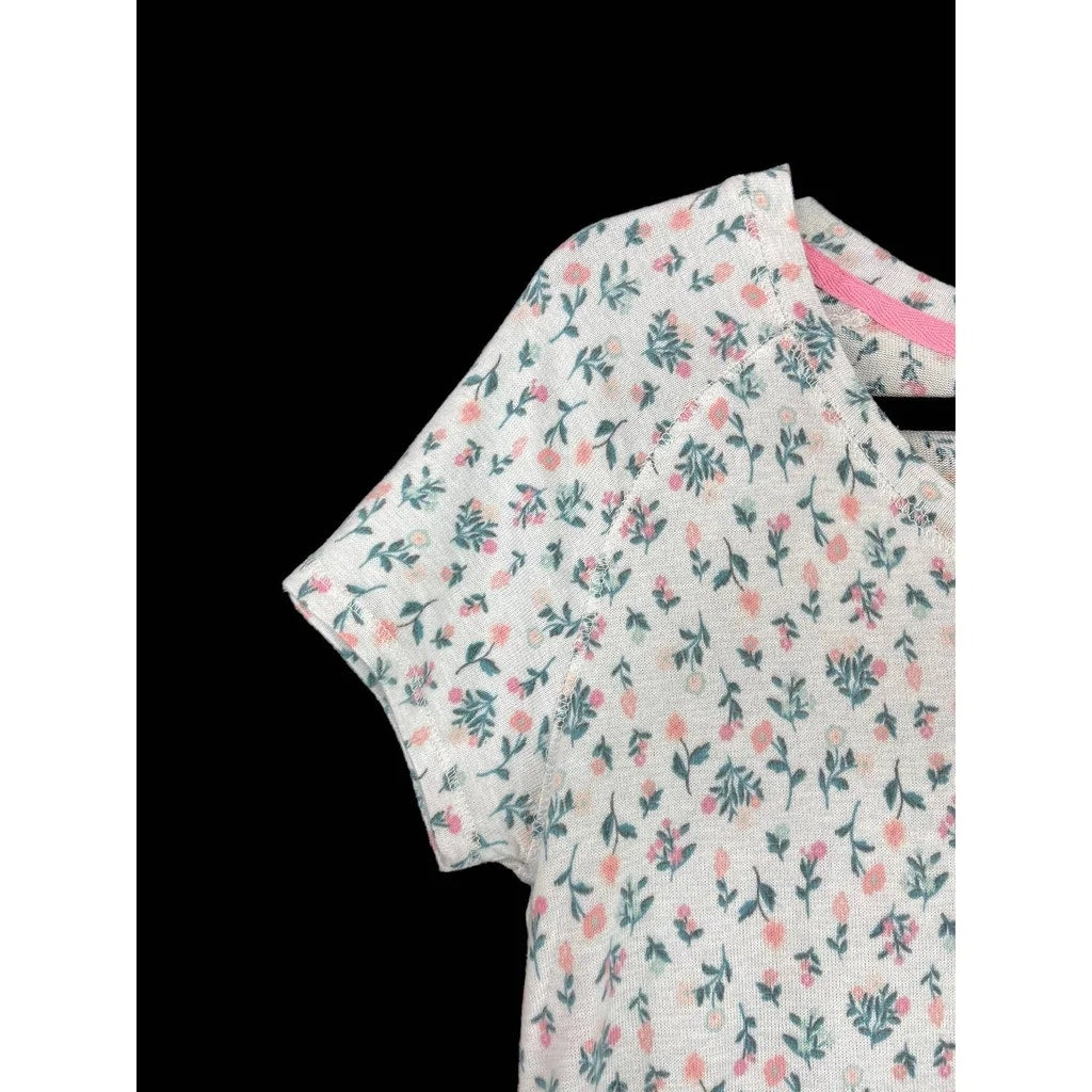 Jaclyn Intimates Soft Short Sleeve Lounge/Pajama Top Sz Large Floral NWT