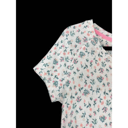 Jaclyn Intimates Soft Short Sleeve Lounge/Pajama Top Sz Large Floral NWT