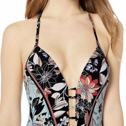 Kenneth Cole New York V-Neck Latter Front Swimwear Size Small