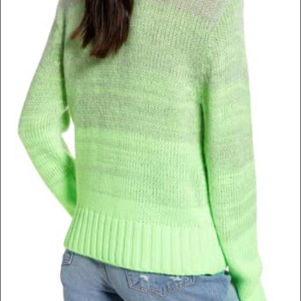 Treasure & Bond NEW Green Space Dye Pullover Size SMALL oversized Ombre cozy
