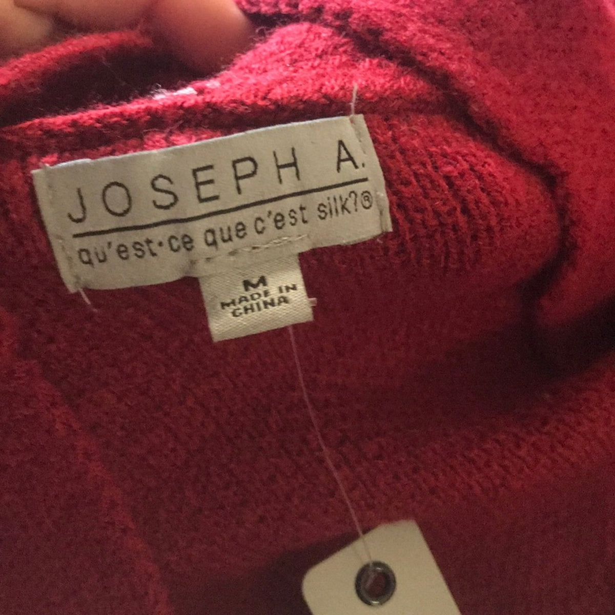 Joseph A Red Textured Open Cardigan Size Medium