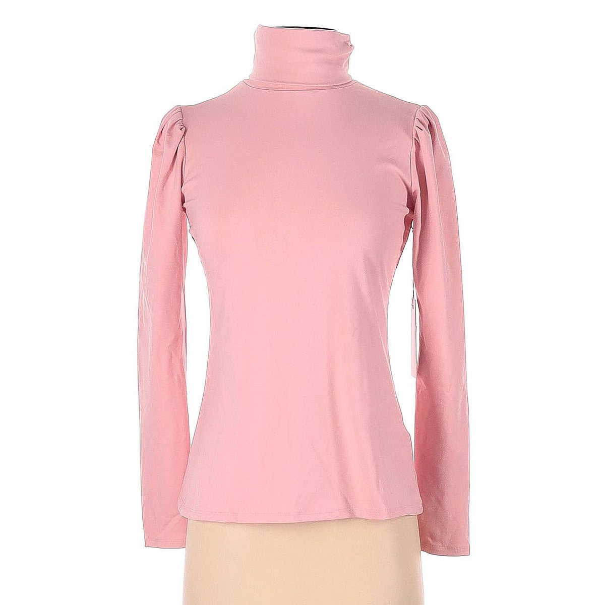 Rachel Parcell Long Sleeve Top Size XS Ruched Long Sleeve Shoulder Detail Turtle