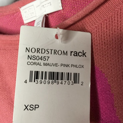 14th & Union XS Coral Pink Knit Pullover Sweater Crew Neck Extra Small Petite