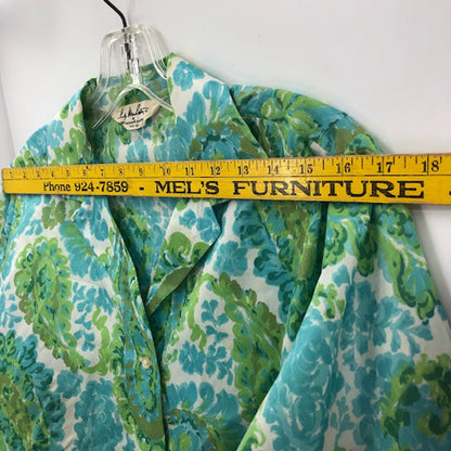 VTG lady manhattan set Small/Medium 1950 Silky Polyester Skirt Long Sleeve Shirt