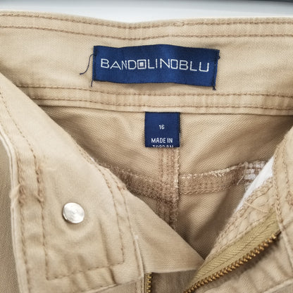 Bandolino blu Tan Pants Size 16 Womens career casual pockets Khaki Plus