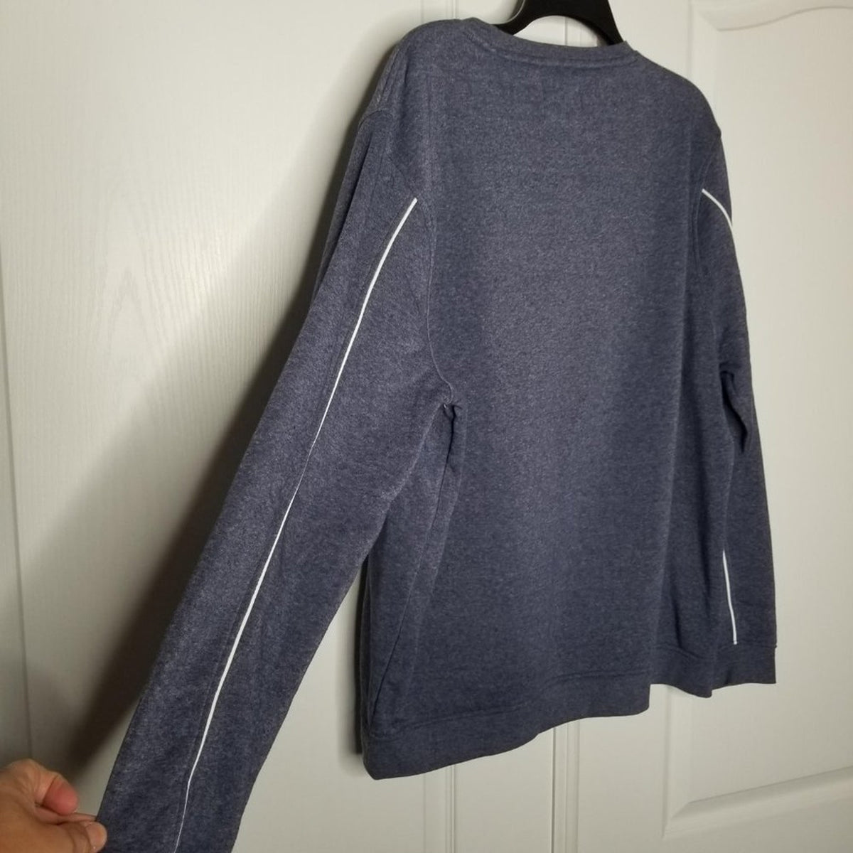 NWT Public Opinion Blue Crew Neck Sweatshirt Front Yoke XL