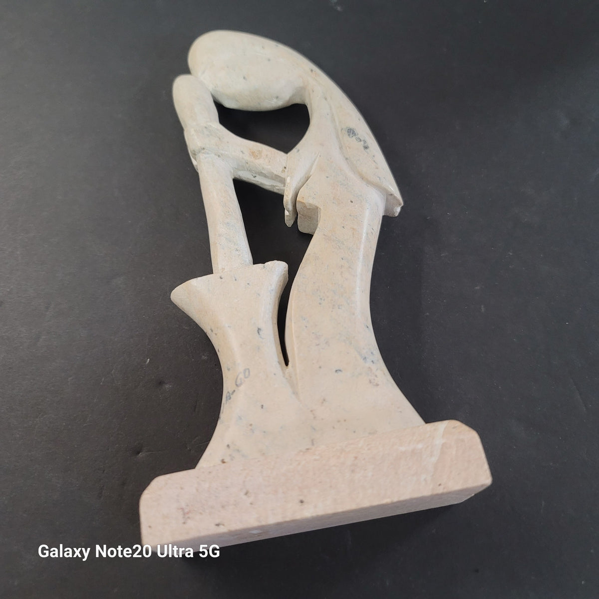 Soapstone Goiania Brazil Statue Handcarved Woman Churn Mortar Pestle