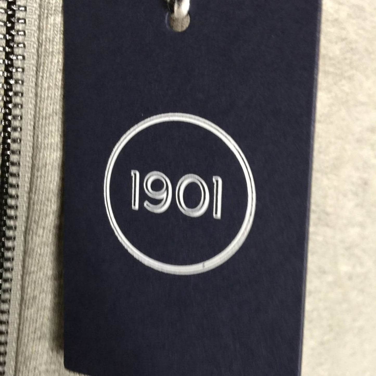 1901 NWT Big Tall Gray French Terry Full Zip Hoodie Pockets 2XL athleticwear