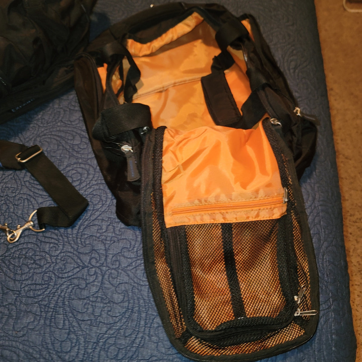 Sigg Large Rolling suitcase duffel shoulder strap LUGGAGE  bag Travel 2 Piece
