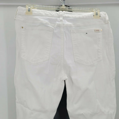 Jen 7 by 7 for All Mankind Slim Straight Jeans Mid Rise Button & Zip Fly SZ 12
