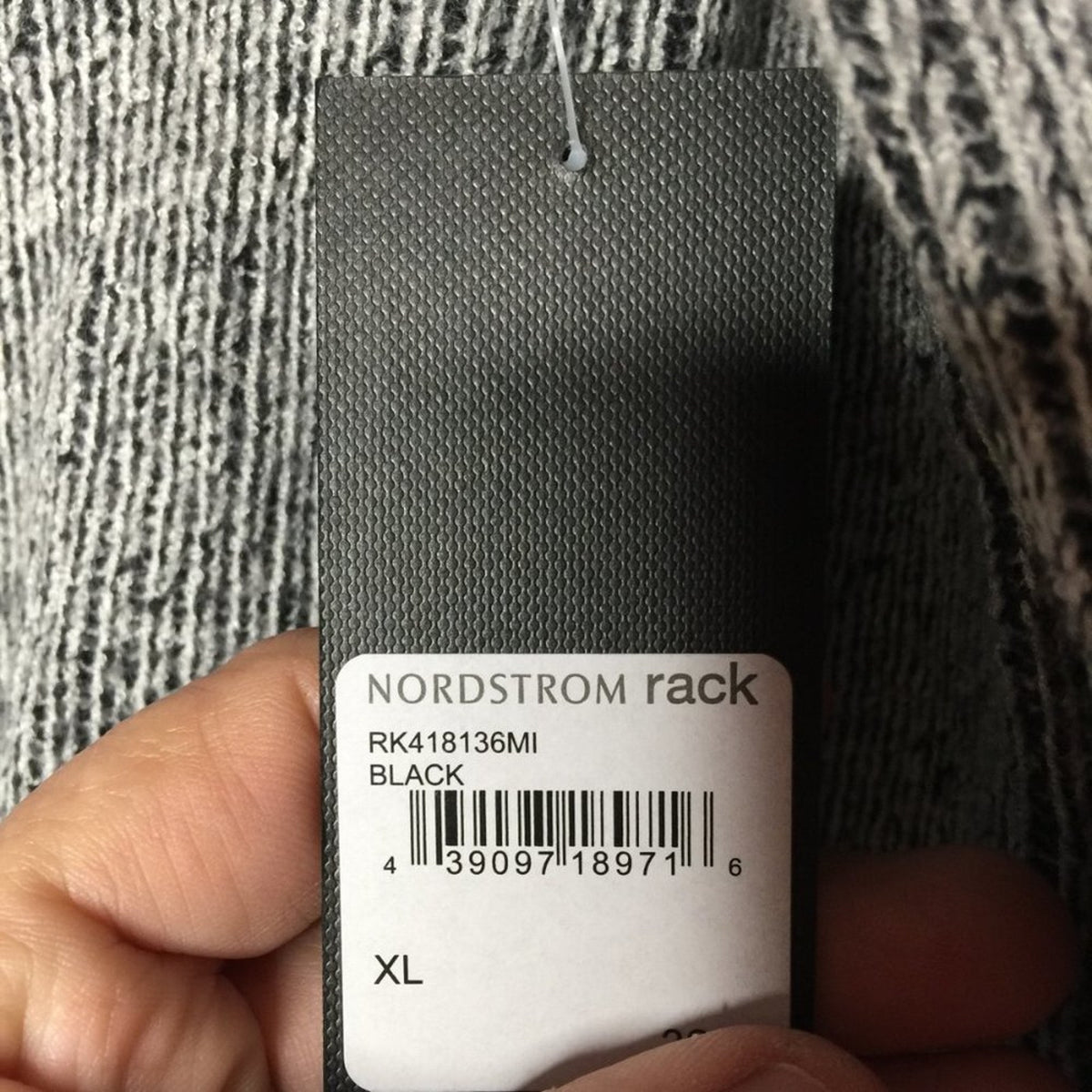Free Press Pullover Sweater Plaited Long Sleeve Sweater Mock Neck Black Size XL