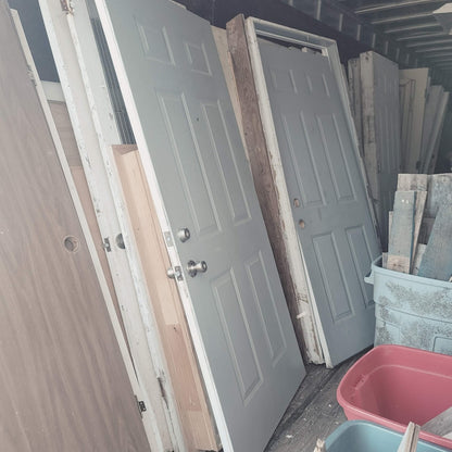 Architectural Salvage Doors and Windows. Many Sizes to dig thru. Come by
