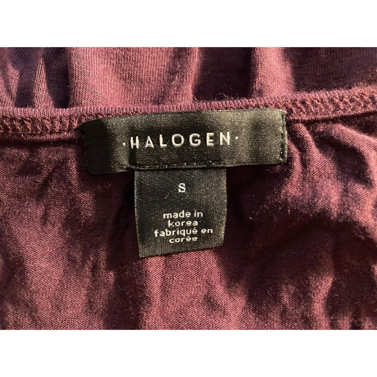 Halogen Bodycon Mini Tank Dress Scoop Neck Pullover Size Small Wine Red NWOT