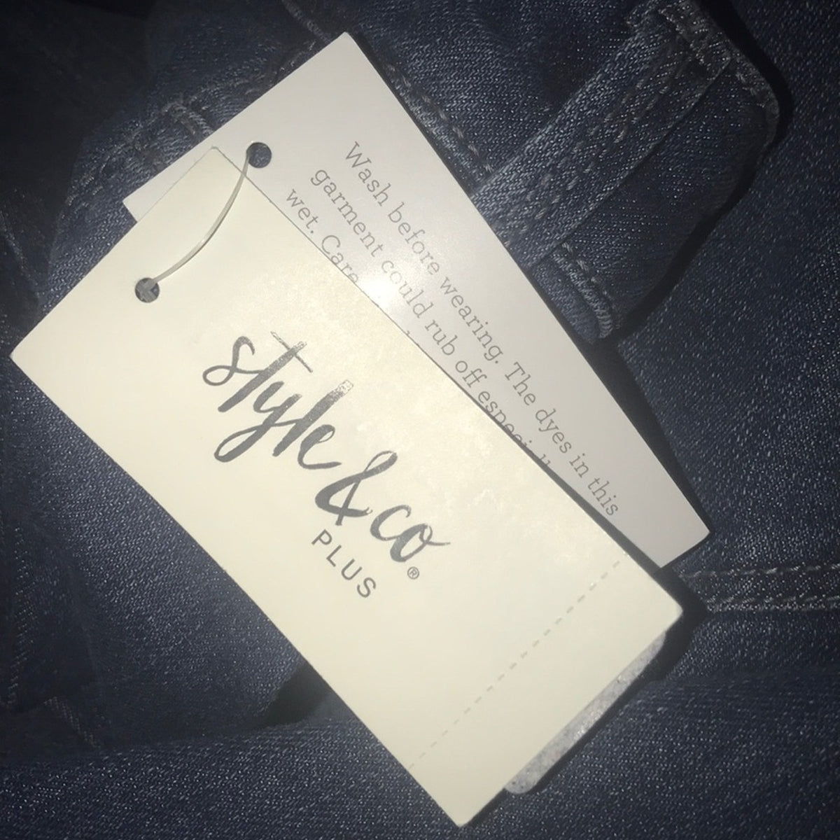 Style & Co NEW Boyfriend Mid Rise Melody Jeans 16W Medium Wash NEW