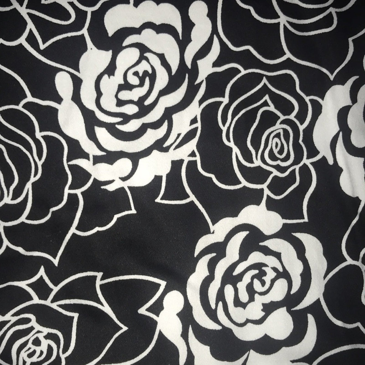 Hearts & Roses NEW Black White Roses Swing Dress Size 12 Fit Flare Pinup Style