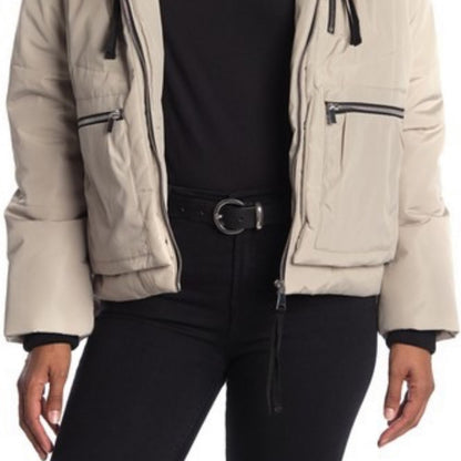 Bagatelle Utility Puffer Faux Shearling Jacket Size XLarge Coat Jacket LINED NEW