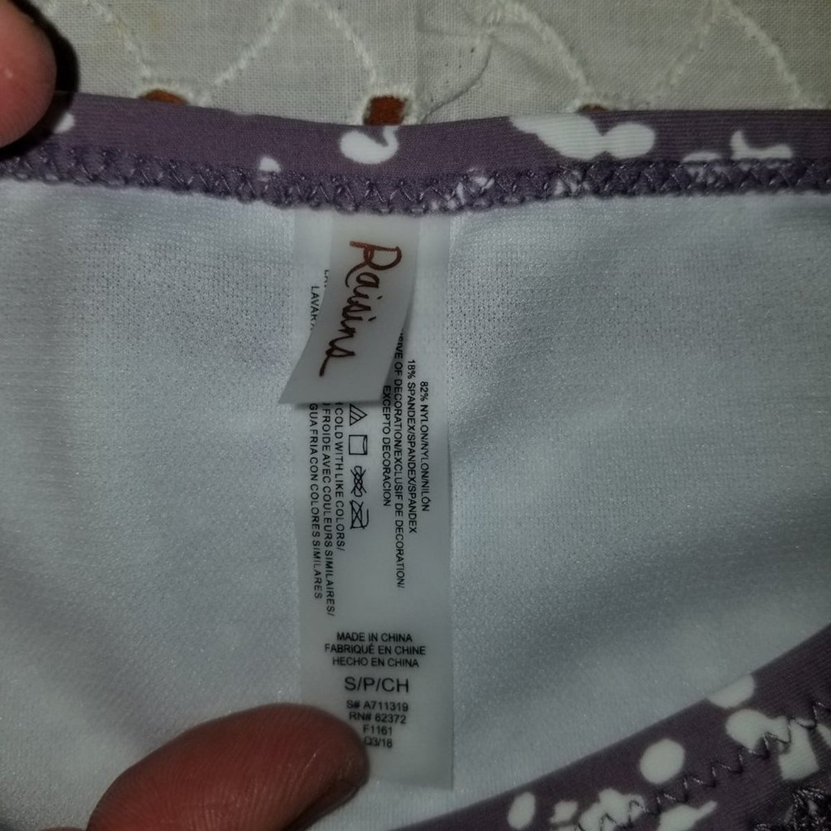 Raisins Total Eclipse Sweet Tie Side Brief Swim Size Small