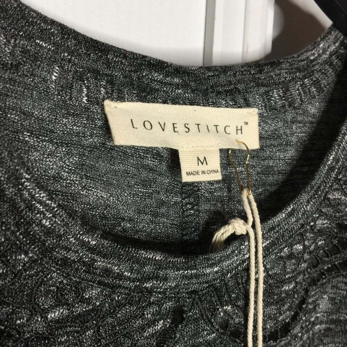 NWT Love Stitch Short Sleeve Slips on Midi Dress Size Medium