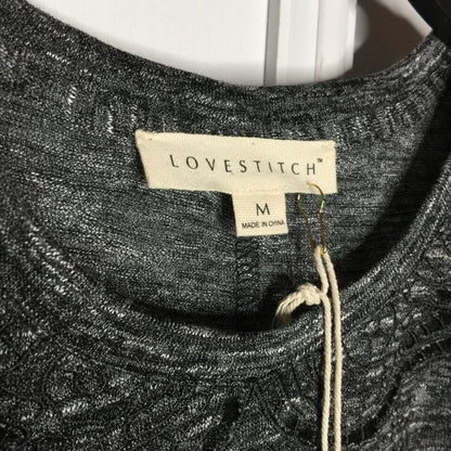 NWT Love Stitch Short Sleeve Slips on Midi Dress Size Medium