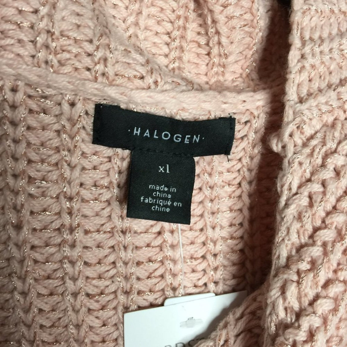 NWT Halogen Multi Rib Pullover Sweater Long Sleeve Size XLarge