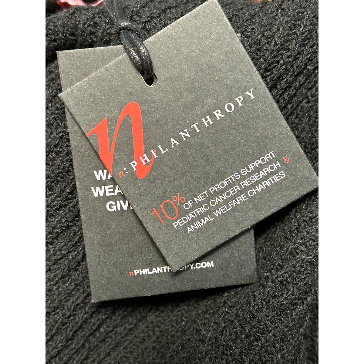 Philanthropy NTW Black Knit Sweater Crop Cardigan Size XS/S