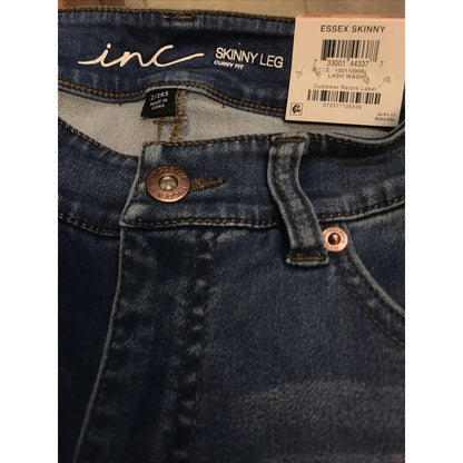INC International Concepts Essex Curvy-Fit Ankle Distressed Jean High Rise 2/26S