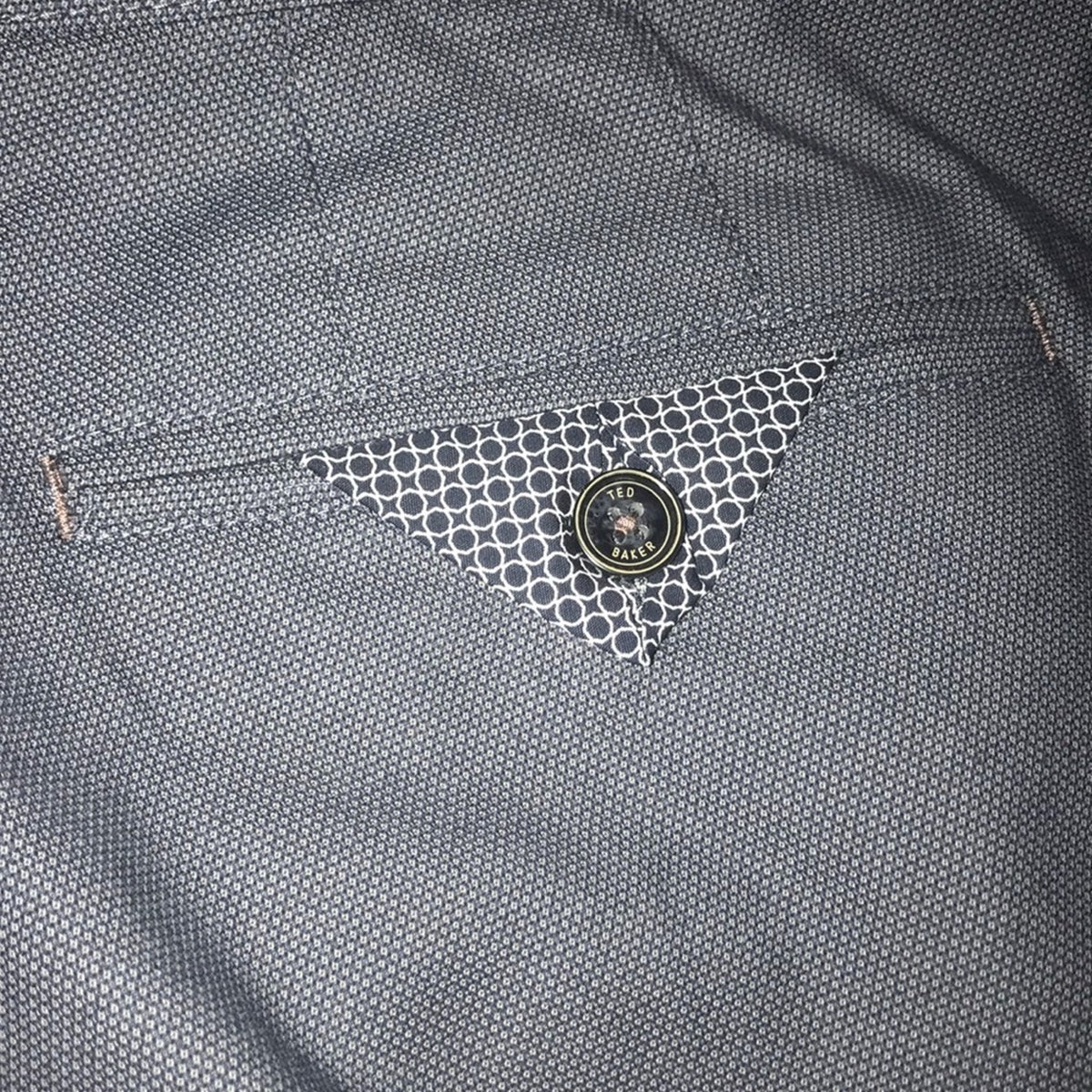 Ted Baker Slim Fit Classic Grey Dress Pants 40R 32" Inseam 40" Waist